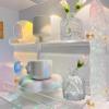 2-Tier Acrylic Display Shelf, Crystal Clear Cosmetic Organizer for Perfume & Skincare, 12.6x8.7x11.8 Inch Bathroom & Vanity Storage view 2