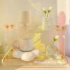 2-Tier Acrylic Display Shelf, Crystal Clear Cosmetic Organizer for Perfume & Skincare, 12.6x8.7x11.8 Inch Bathroom & Vanity Storage view 3