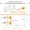 AVYRING Gold Ear Piercing Kit 2mm, 2mm Ear Piercing Gun, Disposable Ear Piercing Kit with Piercing Earrings Studs Surgical Steel Painless Self Piercing 20g Flat Back Earring Ball Zircon view 2