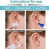 AVYRING Gold Ear Piercing Kit 2mm, 2mm Ear Piercing Gun, Disposable Ear Piercing Kit with Piercing Earrings Studs Surgical Steel Painless Self Piercing 20g Flat Back Earring Ball Zircon view 4
