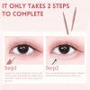 2-in-1 Under Eye Highlighter Stick -3pcs Double Head Highlight Pencil for Shining Daily Makeup, Silky-Smooth, Eye Makeup Tool (White + Brown) view 4