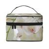 Birch Trees Prints Travel Makeup Bag Flip Portable Toiletry Bag with Handle for Women's Travel and Daily Use, Bell Orchid, One Size, Make-Up Pouch view 1