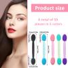 50 Pcs Eye Shadow Applicators Double Head Eyeshadow Applicators 2.38' Length Makeup Sponge Applicator Cosmetic Tool (Multicolor) view 2