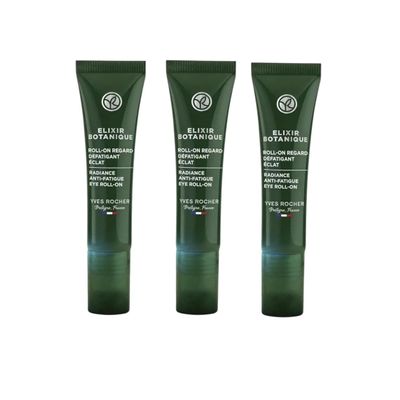 Elixir Botanique Reviver Roll-on for Eyes Anti Wrinkle Cream Mature Skin Women 15 ml./0.5 fl.oz. Set of 3