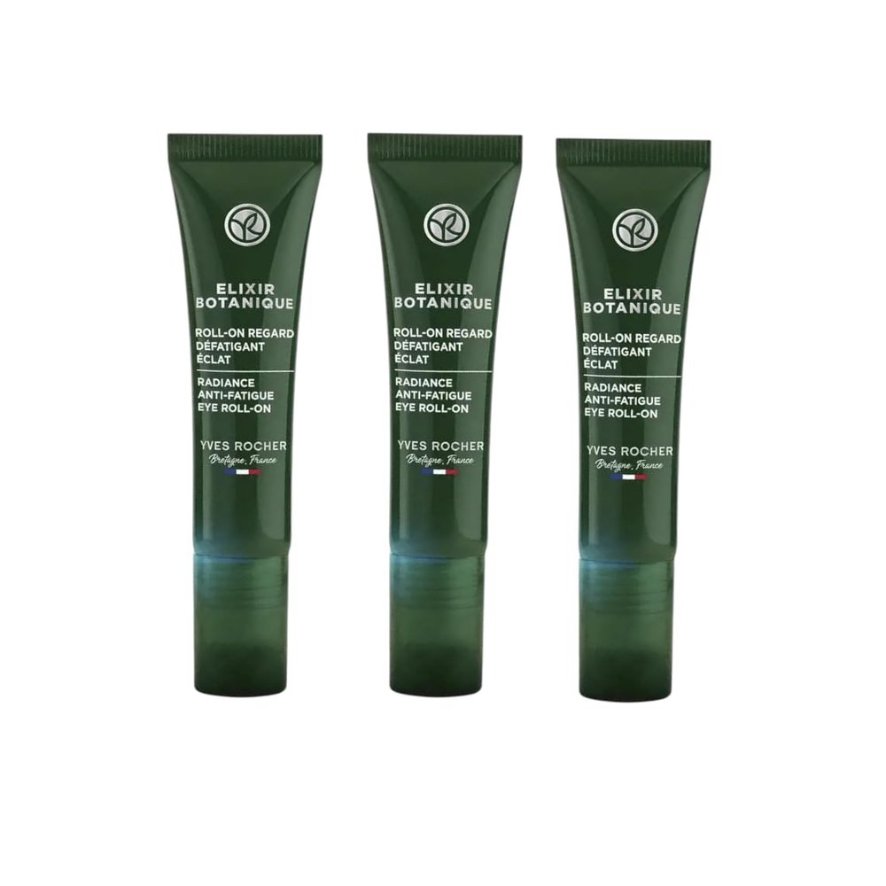 Elixir Botanique Reviver Roll-on for Eyes Anti Wrinkle Cream Mature Skin Women 15 ml./0.5 fl.oz. Set of 3