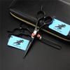 6.0 Inch Black Professional Salon Barber Hairdressing Scissors, Multifunctional Haircut Barber Shears Tools, Sharp and Precise, for Women, Men and Hairdressers view 2