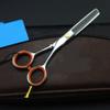 5.0 Inch Silver Professional Barber Scissors Set Tools, Styling Hair Barber Shears Stainless Process, Sharp and Precise, for Women, Men and Hairdressers view 4