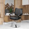 Professional Heavy Duty Hydraulic Salon Chair, 330 lbs Weight Capacity Stylist Chair, With 360 Smooth Swivel & Rolling Base, Leather Beauty Salon Equipment for Barbershops, Hairdressers (Black) view 2