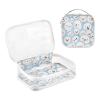 Bolaz 2 Pack Clear Cosmetic Bags with Handles-Snowman Face Pattern, PVC Toiletry Bags Zipper Waterproof Portable Travel Storage Pouch view 3