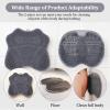 Aiuulu Shower Foot Scrubber Mat & Back Scrubber Set, Wall Mounted with Suction Cups for Deep Cleaning Shower Foot Back Brush Pad view 2