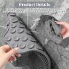 Aiuulu Shower Foot Scrubber Mat & Back Scrubber Set, Wall Mounted with Suction Cups for Deep Cleaning Shower Foot Back Brush Pad view 3
