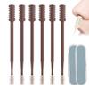 Nasal Hair Cutter, 2025 Upgraded Double Sided Nasal Hair Trimmer for Women Men, 360 Rotating Nose Hair Remover Tool Travel Essentials Halloween Christmas Gifts (Coffee, 6 Pcs) view 1