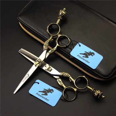 6.0 Inch Professional 440C Hair Cutting Scissors Sets, Multifunctional Stainless Barber Scissors, Sharp and Precise, for Women, Men and Hairdressers