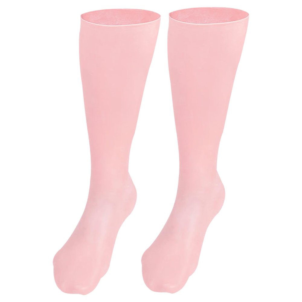 Moisturising Socks Anti Slip Elastic Silicone Socks for Women Comfortable Overnight Gel Reusable Foot Moisturiser for Repairing Dry Feet, Cracked Heel Style 2