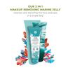 Yves Rocher 3 in 1 Makeup Removing Marine Jelly Pure Algue for Normal to Combination Skin, Cleansing Jelly Gel Oil  Set of 2 Refreshing Face Cleanser 150 ml./5 fl.Oz view 3