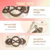 2025 New Rhinestone Hair Clips Hair Braid Clips, Vintage French Barrette Hair Clips,Sparkling Crystal Stone Braided for Women and Girls,Easily Braided Bands,Shiny Rhinestone (1+blue-4) view 3