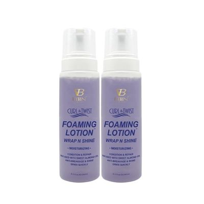 EBIN NEW YORK 2x Curl & Twist Foaming Lotion  Moisturizing bundle  Conditioning Styling Foam for Defined Twists, Braids, and Curls  Gift Set (2 Items)