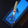 6.0 Inch Gold Multifunctional Stainless Steel Barber Shears, Salon Haircut Scissors Cutting Set Tools, Sharp and Precise, for Women, Men and Hairdressers view 4