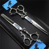 6.0 Inch Black Professional Stainless Process Barber Scissors Set, Multifunctional Salon Scissors, Sharp and Precise, for Women, Men and Hairdressers view 2