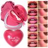 Heart-Shaped Cheek & Lip Color Compact, Waterproof Long-Lasting Color Heart-Shaped Mousse Blush8 Moisturizing Shades, Natural Finish Blush and Lip Tint (08) view 2