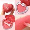 Heart-Shaped Cheek & Lip Color Compact, Waterproof Long-Lasting Color Heart-Shaped Mousse Blush8 Moisturizing Shades, Natural Finish Blush and Lip Tint (08) view 4