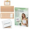 20 PCS Castor Oil Patches Individually Packaged, Disposable Castor Oil Pack Wrap with Anti Leakage Cotton Pad for Belly/Feet/Knee (Oils Not Included), 5.1" x 3.9" view 1