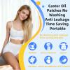 20 PCS Castor Oil Patches Individually Packaged, Disposable Castor Oil Pack Wrap with Anti Leakage Cotton Pad for Belly/Feet/Knee (Oils Not Included), 5.1" x 3.9" view 2