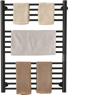 ZOCWJK Wall Mounted Towel Warmer - 15 Towel Capacity Stainless Steel Heated Rack with Timer Perfect for Spa-Like Luxury and Quick Towel Drying at Home.(