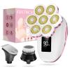 3-in-1 Electric Razors for Women,Bikini Trimmer for Women,7D Painless Electric Shaver with Facial Cleansing Brush,Gifts for Women,Replaceable Hair Remover for Legs Water Resistant Wet/Dry (Pink) view 1