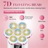 3-in-1 Electric Razors for Women,Bikini Trimmer for Women,7D Painless Electric Shaver with Facial Cleansing Brush,Gifts for Women,Replaceable Hair Remover for Legs Water Resistant Wet/Dry (Pink) view 2