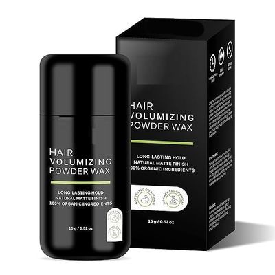 Hair Volumizing Powder Wax - 15g | 24 Hrs Strong Hold | Natural Matte Finish | 100% Organic Ingredients | Perfect Hair Styling Powder
