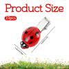 10 PCS Fun Ladybug Hair Clips, Cute Lady Bug Barrettes Funky Insect Hair Clips Whimsical Accessories for Girls Women Back to School Halloween Cosplay Themed Party view 2