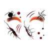 10-Pack Multi-Style Temporary Face Tattoos: Halloween Fake Scars, Chinese Fairy Glitter | Waterproof, Skin-Safe | For Adult Festivals, Cosplay, Holiday Bashes3 view 1