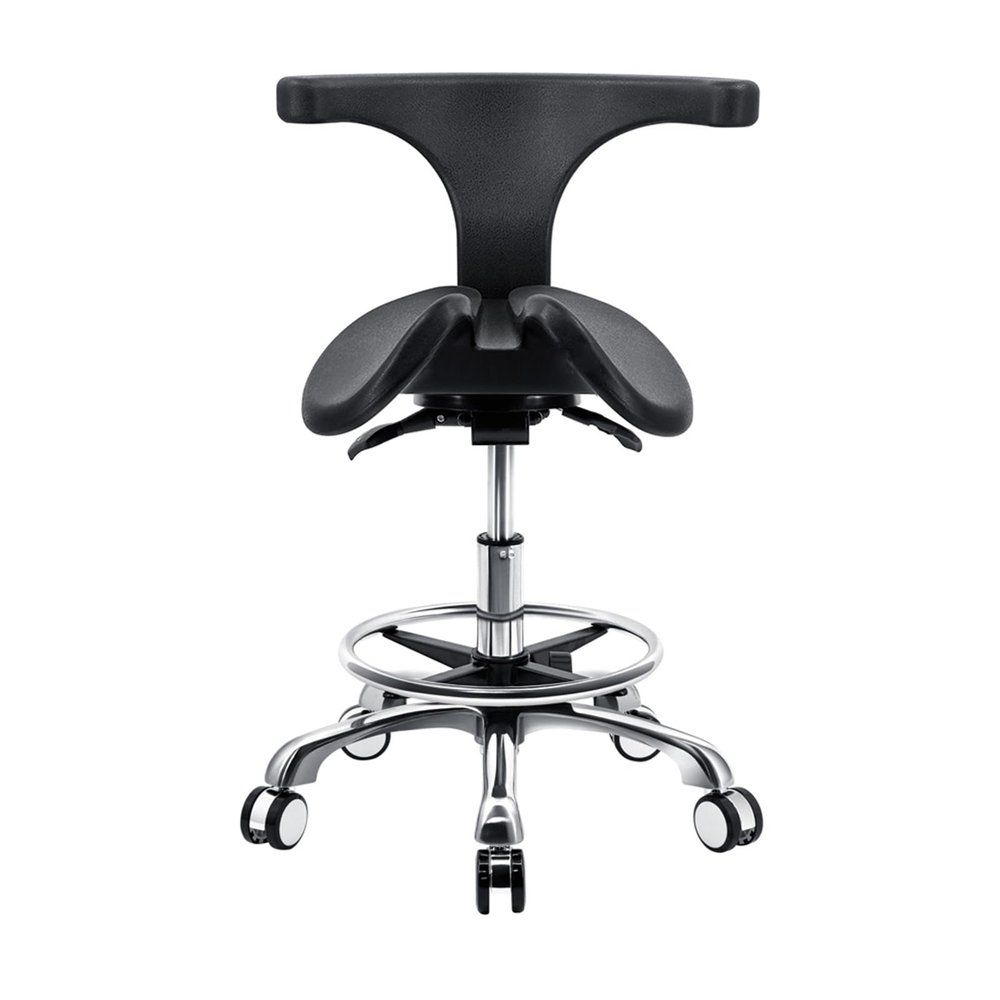 SFKLYU Ergonomic Rolling Chair, Adjustable Saddle Swivel Stool, 360 Swivel Mobility, Split Seat Design, Professional Salon, Massage & Esthetician Spa Stool,A3