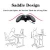 SFKLYU Ergonomic Rolling Chair, Adjustable Saddle Swivel Stool, 360 Swivel Mobility, Split Seat Design, Professional Salon, Massage & Esthetician Spa Stool,A3 view 2