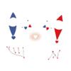 10-Pack Multi-Style Temporary Face Tattoos: Halloween Fake Scars, Chinese Fairy Glitter | Waterproof, Skin-Safe | For Adult Festivals, Cosplay, Holiday Bashes18 view 1