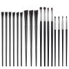 17 Pcs Flat Angled Eyeliner Brush Set Eye Makeup Brush Sets for Powder Gel Cream Liquid Concealer Eyebrow Brushes Mini Smudge Brushes for Eyeliner Eyeshadow view 1
