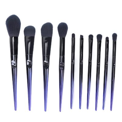 10Pcs Eyeshadow Blush Brush Set, Cosmetic Makeup Brushes, Portable Soft Hair Makeup Tool with Ergonomic Handle, Brush Head for Beginners and Professionals
