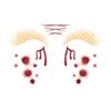 10-Pack Multi-Style Temporary Face Tattoos: Halloween Fake Scars, Chinese Fairy Glitter | Waterproof, Skin-Safe | For Adult Festivals, Cosplay, Holiday Bashes5 view 1