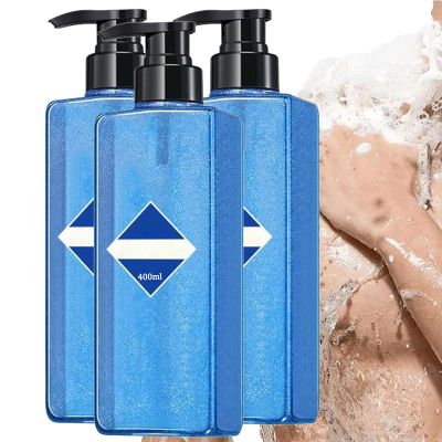 Aquablue Body Wash,Body Wash Men,13.53 fl.oz Aquablue BodyWash Dual With Long Lasting Scent,Deep Cleansing Pore Care & Refreshing Skin Comfort (3)