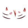 10-Pack Multi-Style Temporary Face Tattoos: Halloween Fake Scars, Chinese Fairy Glitter | Waterproof, Skin-Safe | For Adult Festivals, Cosplay, Holiday Bashes21 view 1