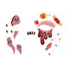 10-Pack Multi-Style Temporary Face Tattoos: Halloween Fake Scars, Chinese Fairy Glitter | Waterproof, Skin-Safe | For Adult Festivals, Cosplay, Holiday Bashes2 view 1