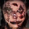 10-Pack Multi-Style Temporary Face Tattoos: Halloween Fake Scars, Chinese Fairy Glitter | Waterproof, Skin-Safe | For Adult Festivals, Cosplay, Holiday Bashes6 view 2
