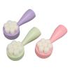 3Pcs Double Sided Facial Cleansing Brush, Cleansing Exfoliation Brush, Blackhead Remover with Soft and Silicone Side, Portable Face Brush for Daily Skin Care view 3