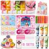 60Pcs Spa Party Supplies Set - 6 Spa Day Kits with Face/Lip/Eye/Hand/Foot Care,Party Favors for Sleepovers,Birthdays,Slumber Party & Relaxation,All Skin Types Safe view 1