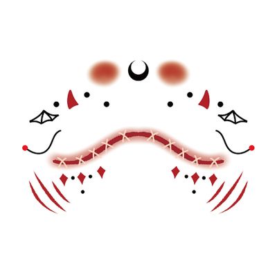 10-Pack Multi-Style Temporary Face Tattoos: Halloween Fake Scars, Chinese Fairy Glitter | Waterproof, Skin-Safe | For Adult Festivals, Cosplay, Holiday Bashes4