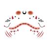 10-Pack Multi-Style Temporary Face Tattoos: Halloween Fake Scars, Chinese Fairy Glitter | Waterproof, Skin-Safe | For Adult Festivals, Cosplay, Holiday Bashes4 view 1