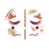 10-Pack Multi-Style Temporary Face Tattoos: Halloween Fake Scars, Chinese Fairy Glitter | Waterproof, Skin-Safe | For Adult Festivals, Cosplay, Holiday Bashes1 view 1
