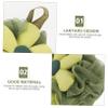 PLAFOPE 3pcs Shower Loofah Poufs Soft Exfoliating Bath Sponge for Women and Teens High Density PE Material Body Scrubber Mesh with Adorable Flower Design for Comfortable Bathing Experience view 4