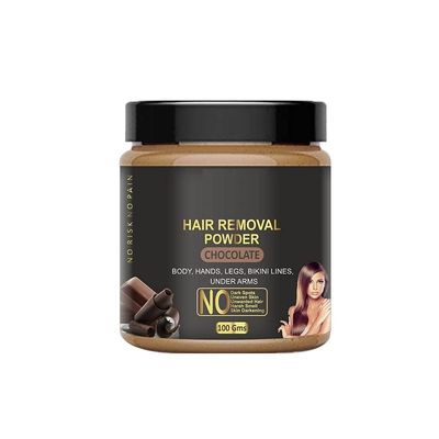 Chocolate Hair Removal Powd.er, Women & Men, 100gm Pack of 1, wa.xing powde.r for hair removal, wax.ing po.wder for body hair, waxin.g pow.der for facial hair.